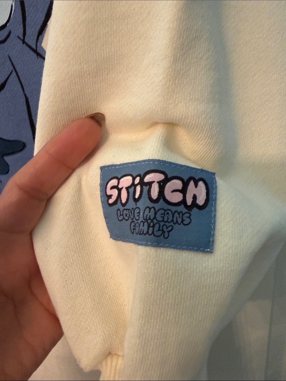 NWOT Zara Girls’ Disney Clasics Stitch Cream Sweater Tunic- size 7 - Picture 3 of 5